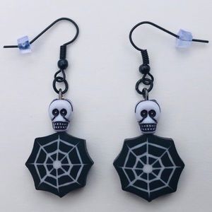 Spider Web Eraser Earrings